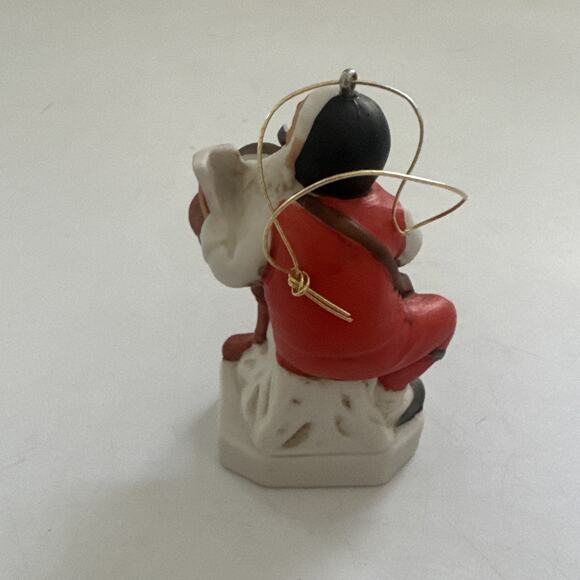 1980‎ Norman Rockwell Porcelain Santa Christmas Ornament Olde World Traditional - Picture 3 of 9